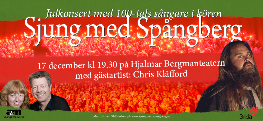 Sjung med Spångberg & Chris Kläfford