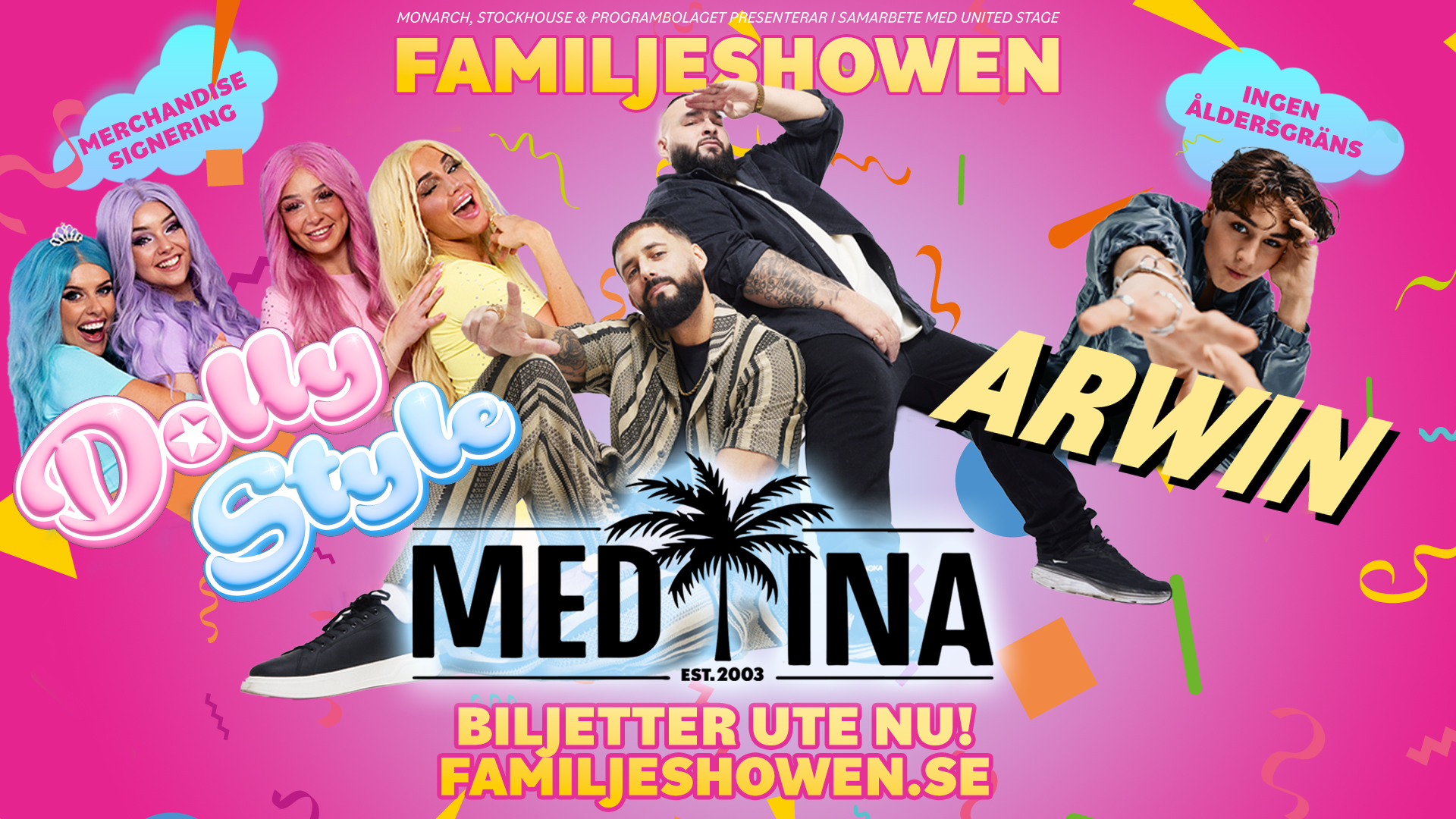 Familjeshowen - Dolly Style, Medina och Arwin!